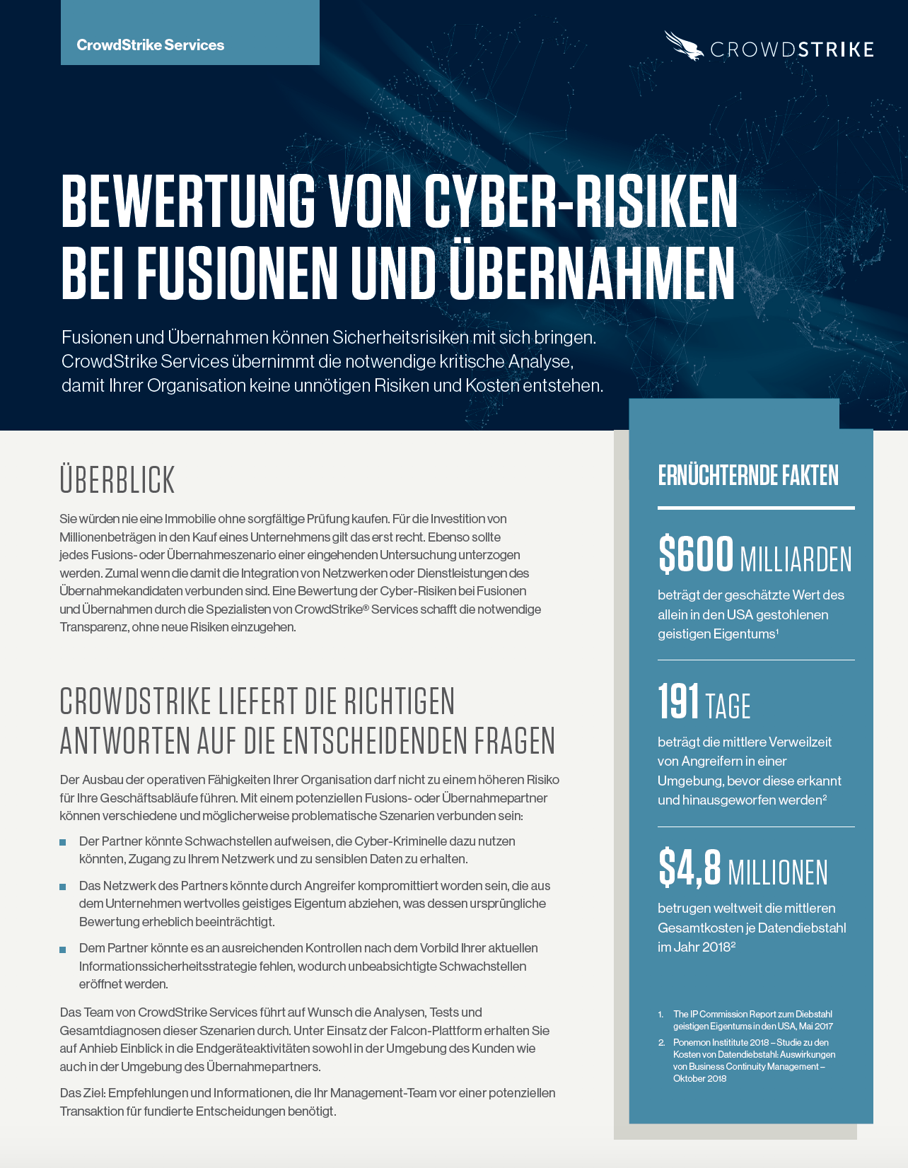 Assessment of Cyber Risks in Mergers and Acquisitions Data Sheet Cover Image